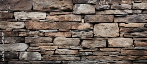 Background composed of stone wall