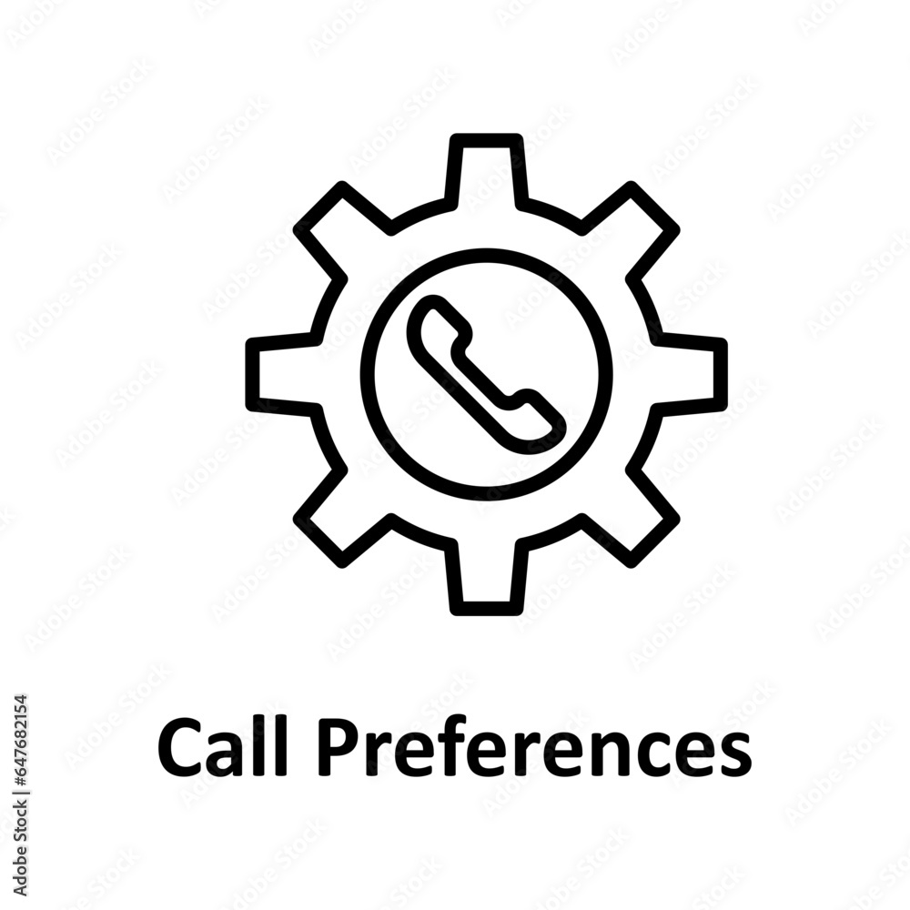 Call preferences Vector Icon
Call preferences Vector Icon