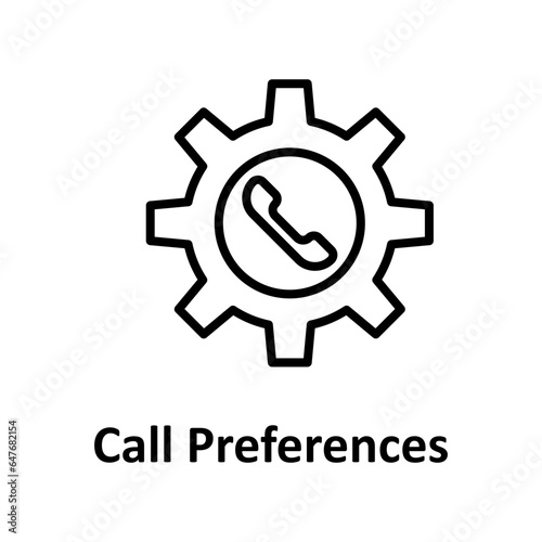 Call preferences Vector Icon