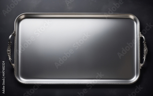 Silver tray background