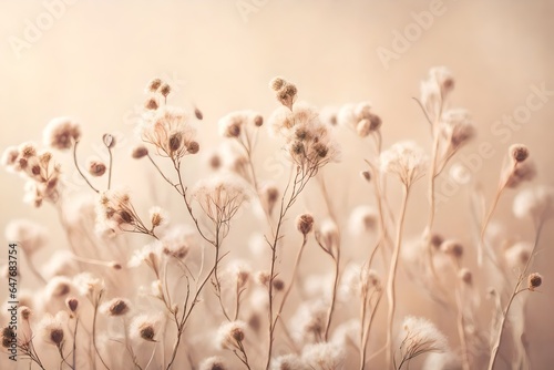 dandelion in the wind generated by AI technology © abdur