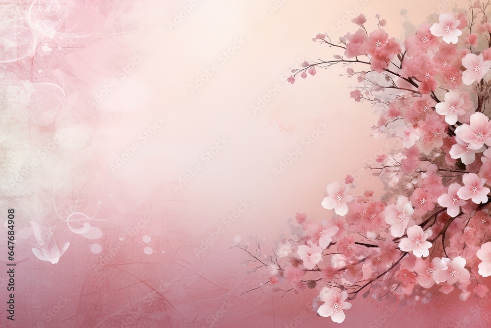 Pastel pink background for the design. Design of postcards, albums, notebooks.