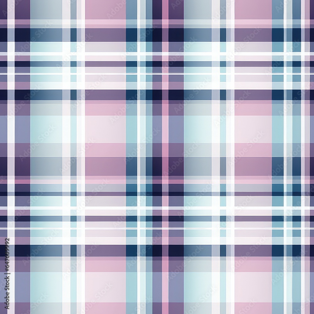 Seamless pattern using a plaid or Tartan style color of spring and soft tones