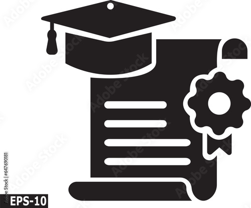Master Degree Icon in Line Style