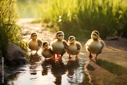 ducks in the lake (AI Generated)