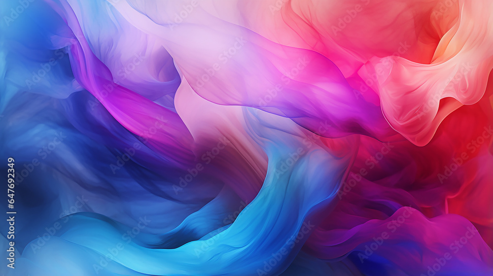Colorful Smoke Background with blooming colored smoke.
