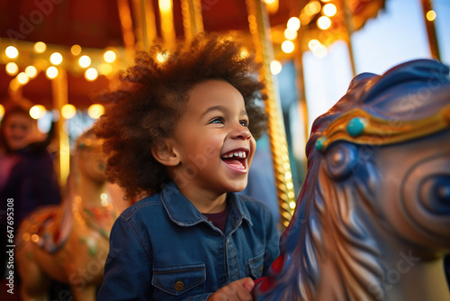 Magical Moments: Child's Carousel Delight © Andrii 