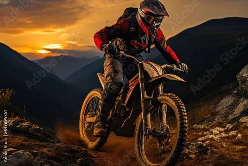 Dominating Off-Road Motorcycle Race