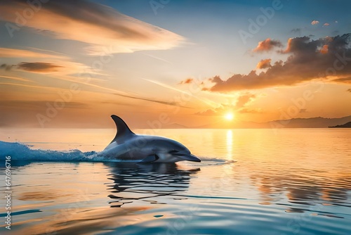 dolphin swim in the water