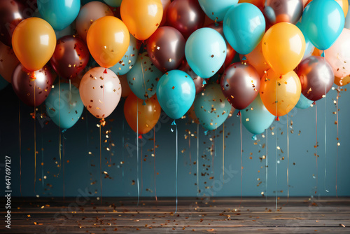 Vibrant Birthday Party Decor with Balloons