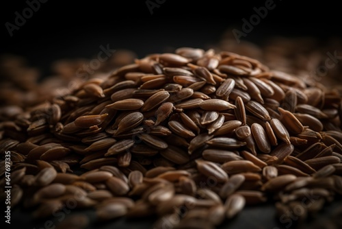 Exquisite Arrangement of Caraway Seeds, Offering a Captivating Display of Flavors and Textures