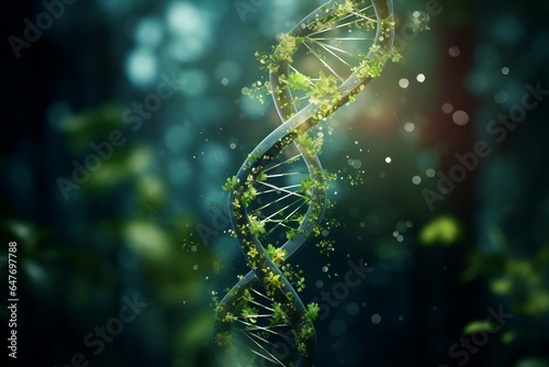 Green DNA, Sustainable Abstract Design photo