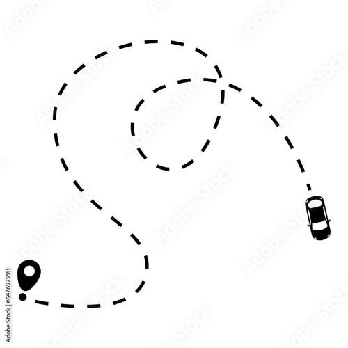 airplane travel route