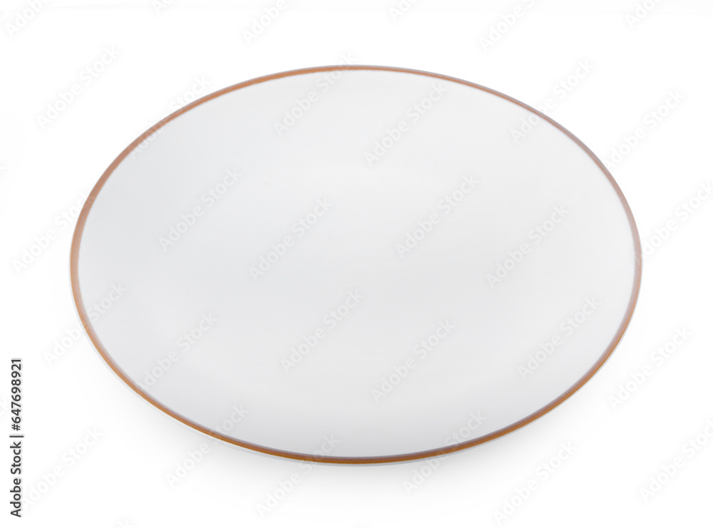 empty plate isolated on white background. empty plate isolated on white background.