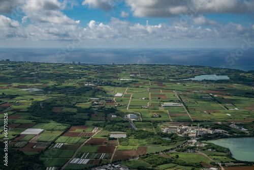 空撮した宮古島の風景