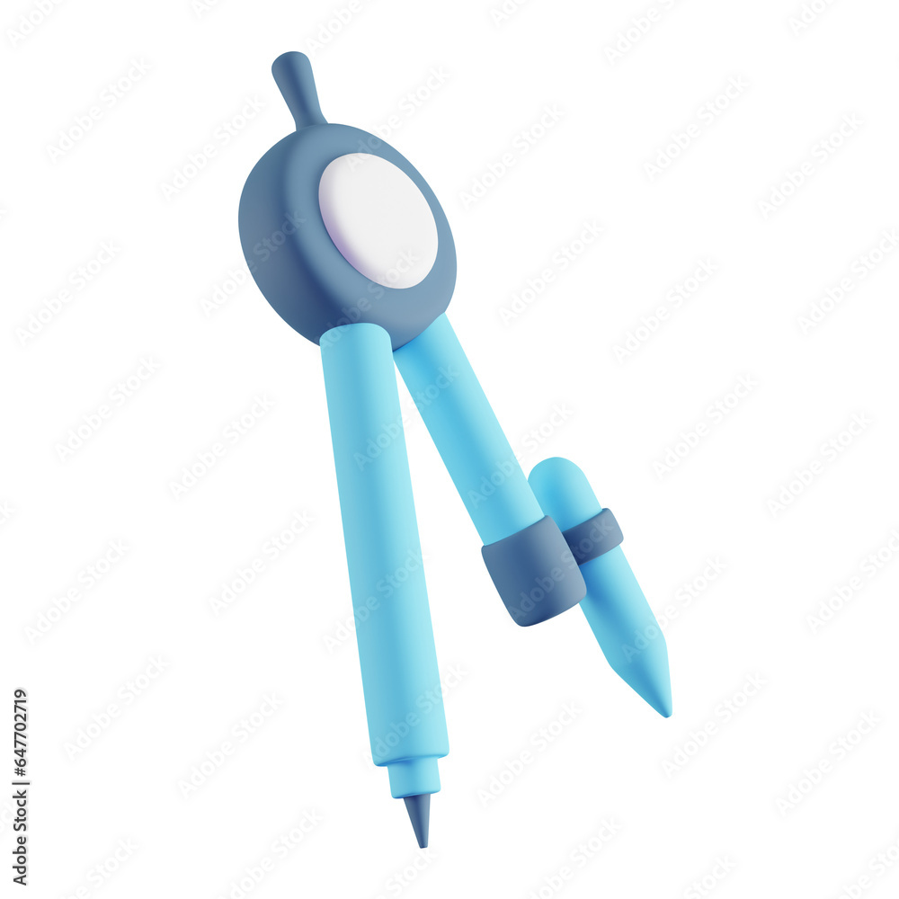 3D Illustration of Blue and White Divider 3D Illustration of Blue and White Divider