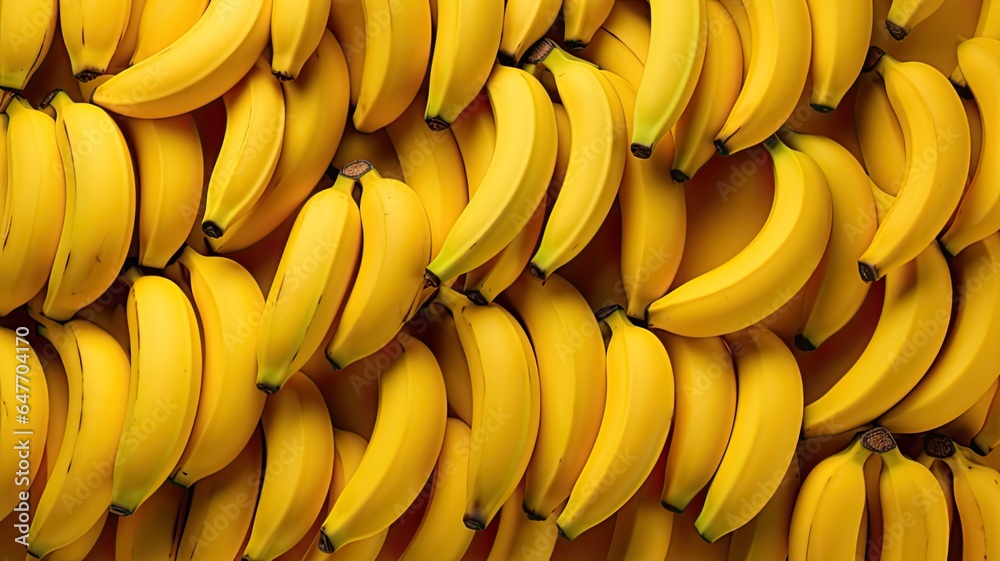 Banana fruit background yellow color