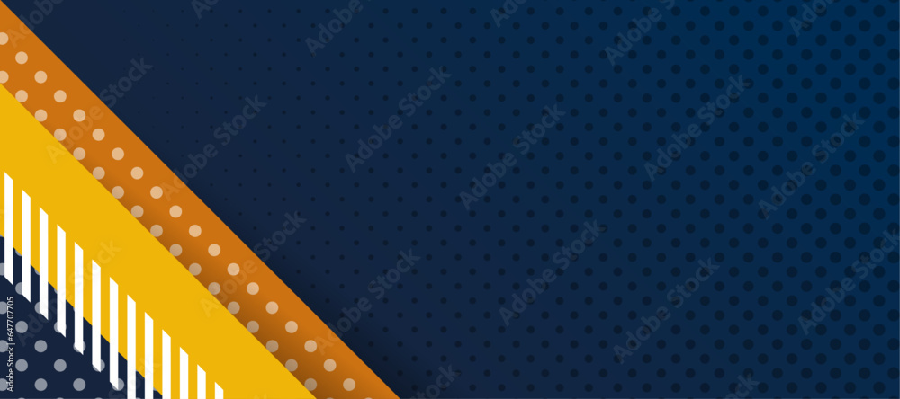 Obraz premium Blue geometric abstract background, modern minimalist presentation background, business and technology banner background.