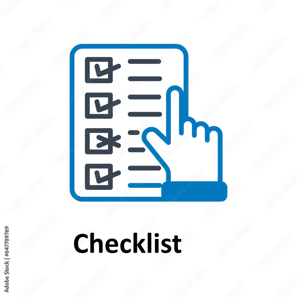 Checklist clickmark Vector Icon

