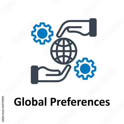 Global preferences Vector Icon

