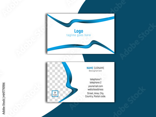 corporate business card design template 