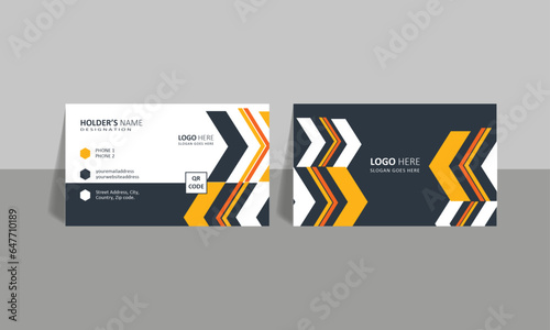 corporate business card design template 