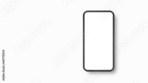 3d mobile phone realistic design. Vector illustration. Eps10 