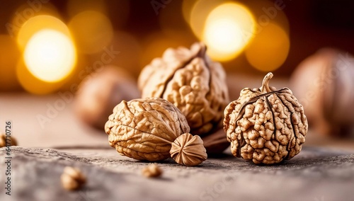 Nueces Doradas: Un Delicioso Aperitivo para Celebraciones Navideñas: Decoraciones Salubres Nueces y Nogales en la Navidad