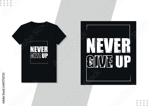 black T-Shirt Design template. Vector Typography Style T-shirt design Unique Design template