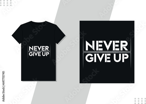 black T-Shirt Design template. Vector Typography Style T-shirt design Unique Design template