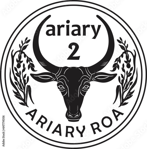 Madagascar coin ariary 2. Ariary Roa coin vector design