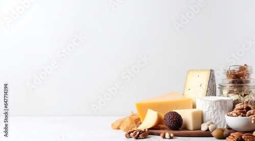 Cheese, delicious food concept, created with Generative AI technology photo