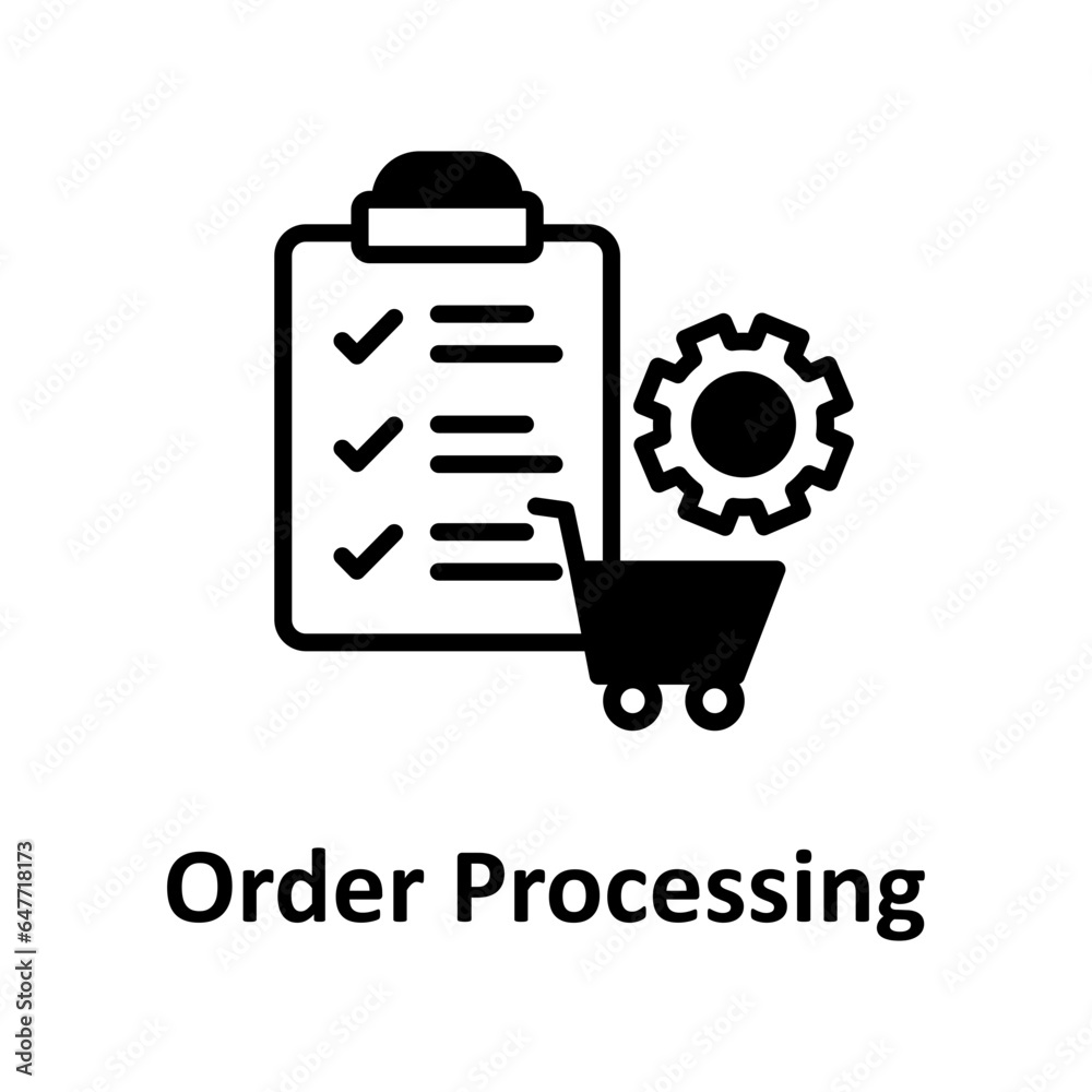 Order processing setting Vector Icon
Order processing setting Vector Icon