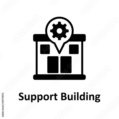 Support building Vector Icon


