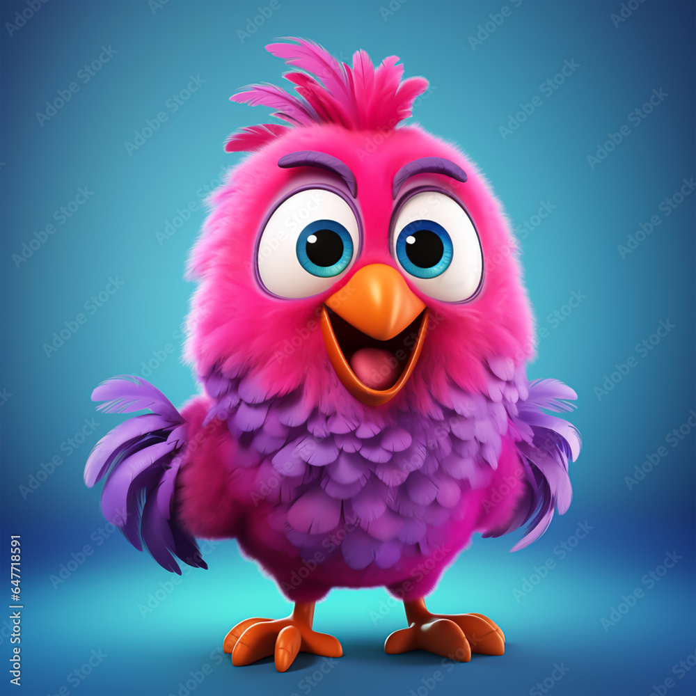 3d cute cartoon hen monster realistic 3d monster 3d cute cartoon hen monster realistic 3d monster