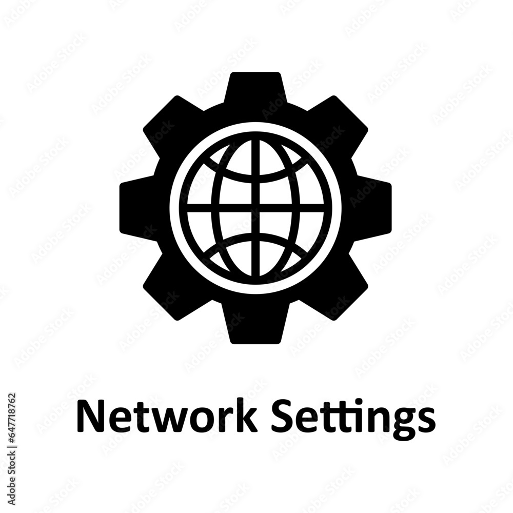 Network settings Vector Icon
Network settings Vector Icon