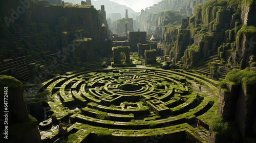 Mysteries Unveiled: Ancient Ruins on an Alien Planet as Imagined by Generative AI