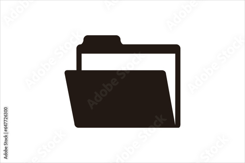 Folder Icon in trendy flat style isolated on whitebackground, for your web site design, app, logo, UI. Vector illustration,