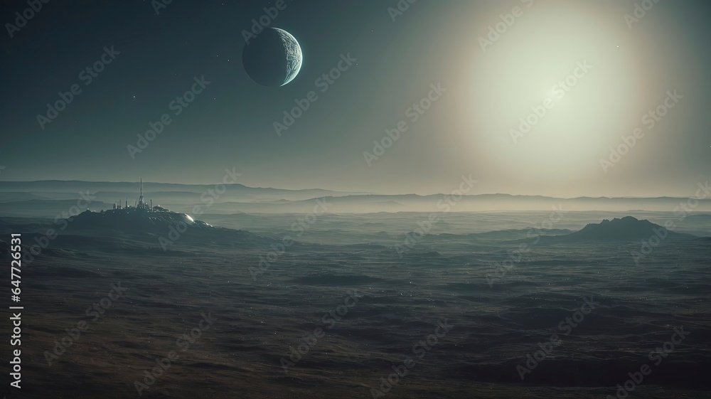 space base on the surface of the planet space base on the surface of the planet