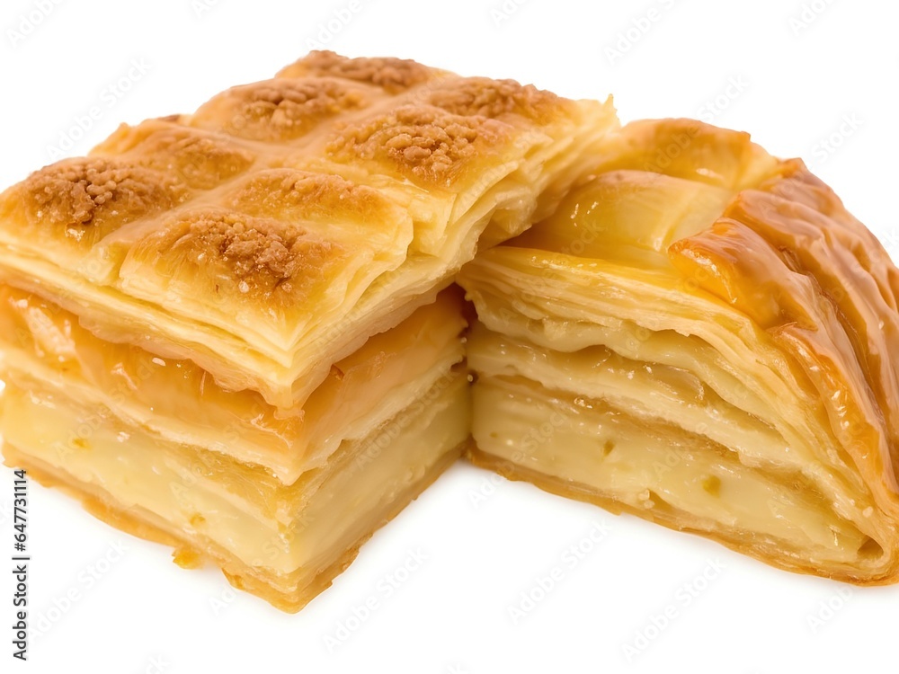 puff pastry with cream puff pastry with cream