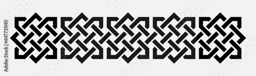 Arabic border decorative design element