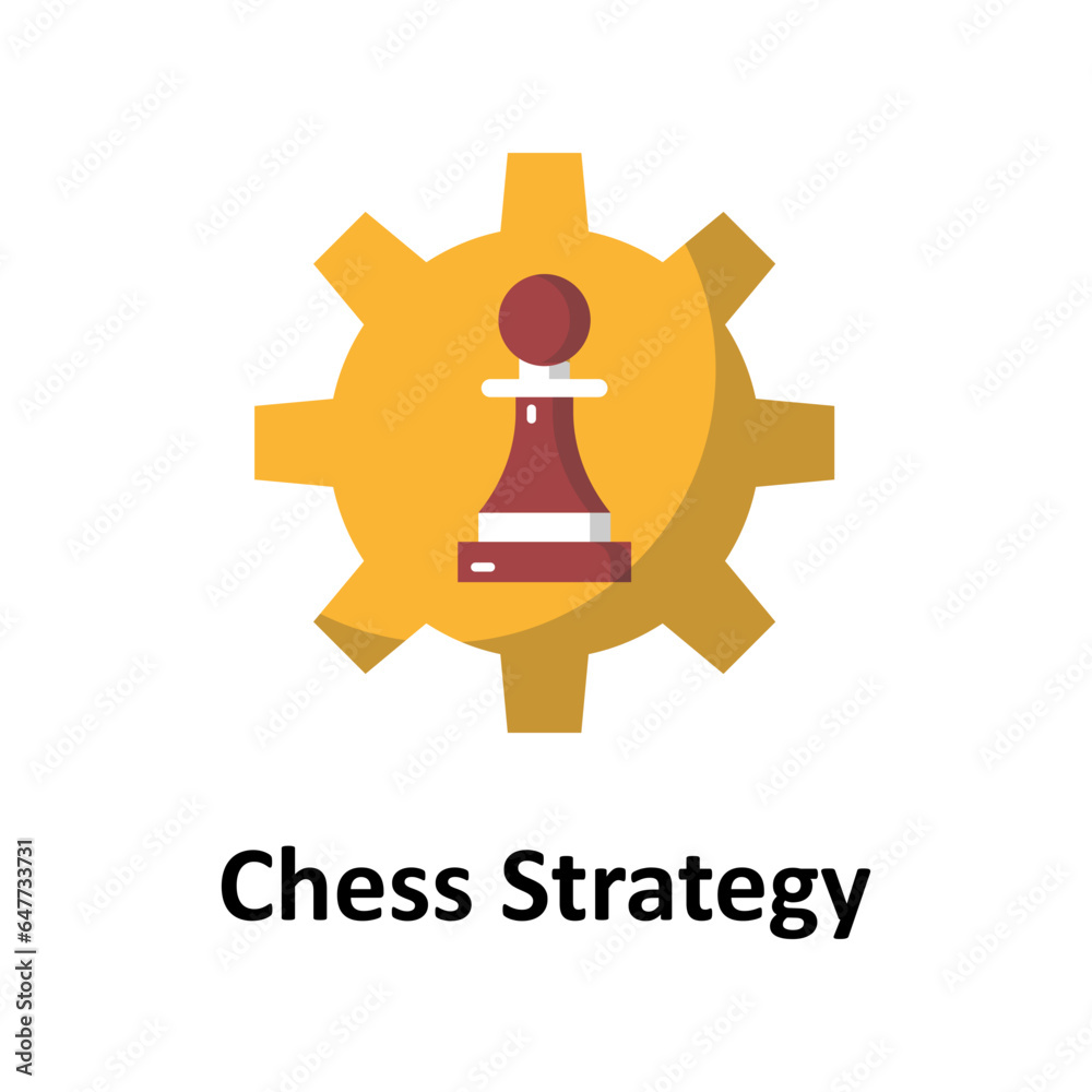 Chess strategy Vector Icon
Chess strategy Vector Icon