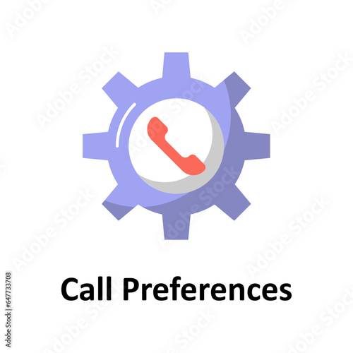 Call preferences Vector Icon


