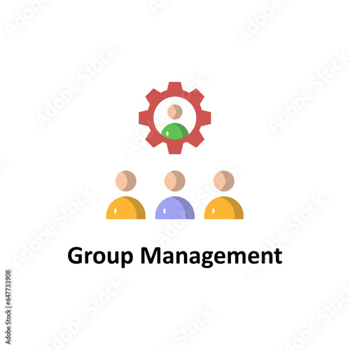 Group management Vector Icon

