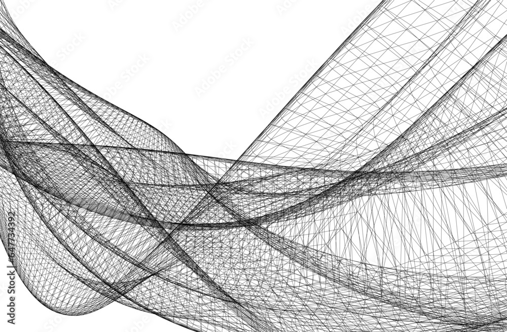 Abstract geometric background 3d rendering Abstract geometric background 3d rendering