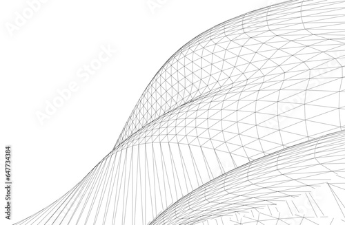 Abstract geometric background 3d rendering