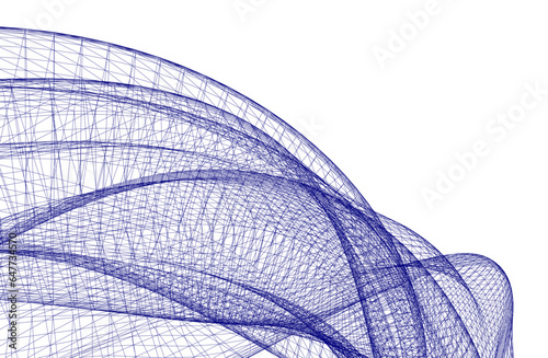 Abstract geometric background 3d rendering
