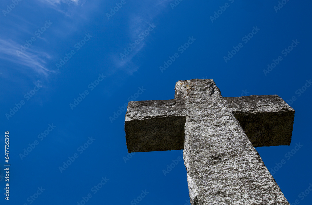 A Cross Located At The Historic St. Peters Anglican Church; Duncan, Vancouver Island, British Columbia, Canada A Cross Located At The Historic St. Peters Anglican Church; Duncan, Vancouver Island, British Columbia, Canada