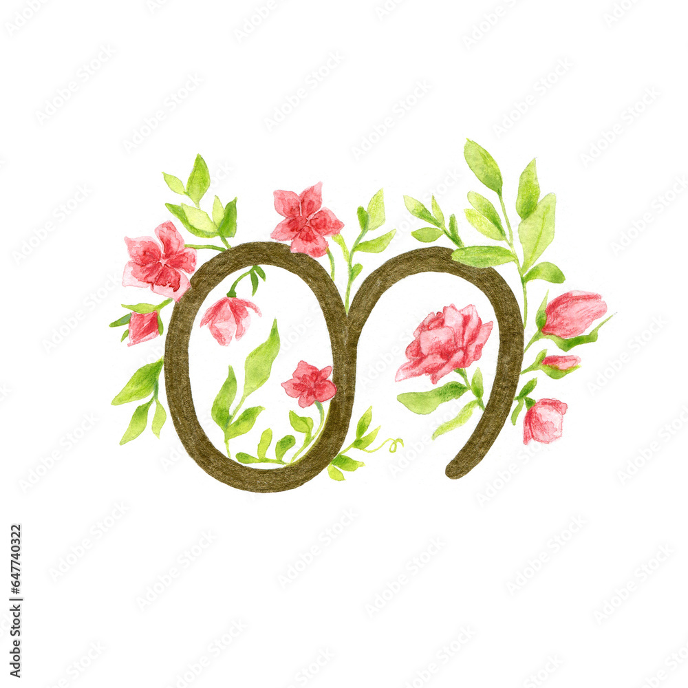 Naklejka premium letter of the Georgian alphabet. letter თ