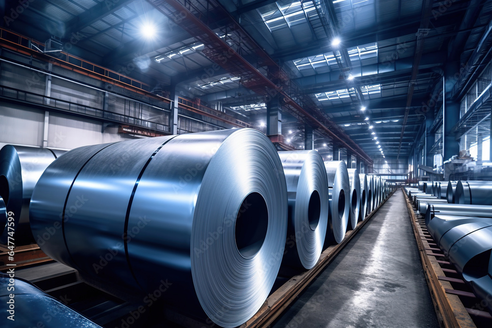 custom made wallpaper toronto digitalRolls of galvanized steel sheet inside the factory or warehouse